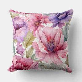 Amethyst Bloom Rhapsody Botanical Kissen