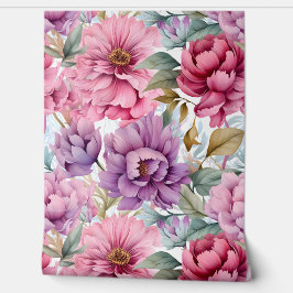 Amethyst Bloom Rhapsody Botanical Tapete