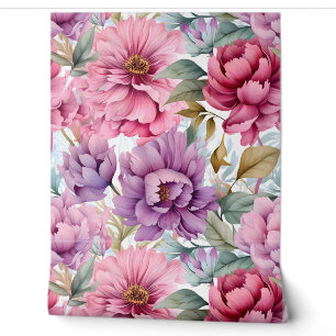 Amethyst Bloom Rhapsody Botanical Tapete
