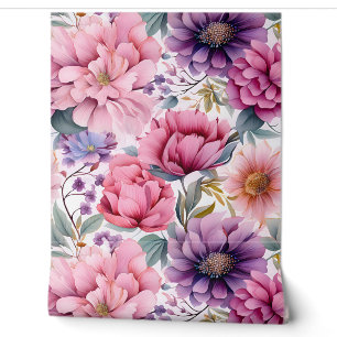 Amethyst Bloom Rhapsody Botanical Tapete