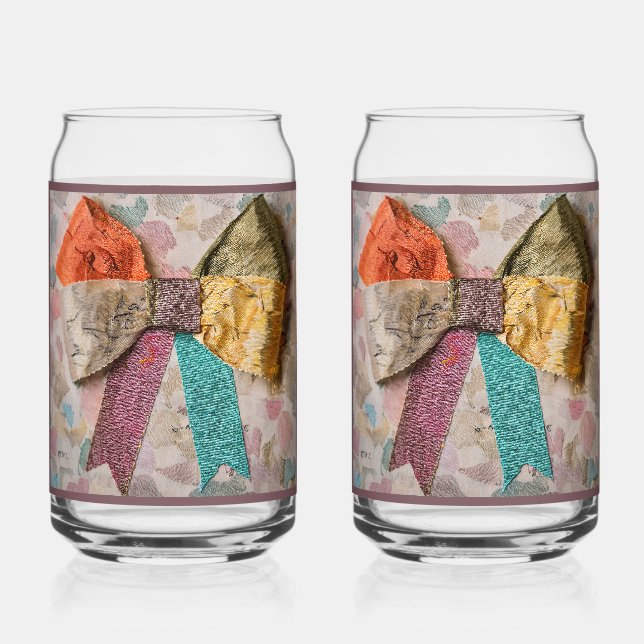 Amethyst Bow Soda Glass Dosenglas (Vorderseite)