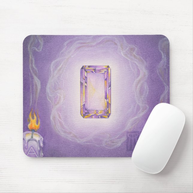 Amethyst Core Gemstone Mousepad (Mit Mouse)