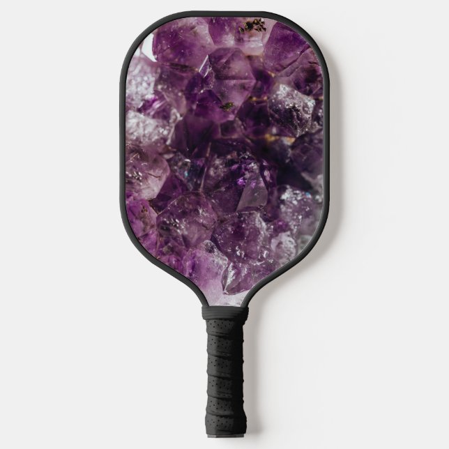 Amethyst Crystal Cleansing Energy Pickleball Schläger (Vorderseite)