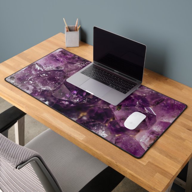 Amethyst Crystal Energy Pattern Schreibtischunterlage (Büro 2)