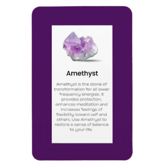 Amethyst Crystal Meaning Juwelier Display Sign Magnet