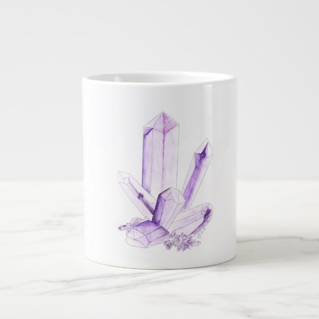 Amethyst Crystal Positive Vibes Tasse (Vorderseite)