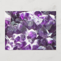 Amethyst Crystal Post Card