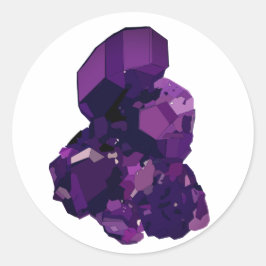 Amethyst Crystal Stone Art Sticker