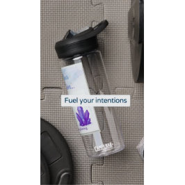 Amethyst Crystal-Themed Pastel Trinkflasche