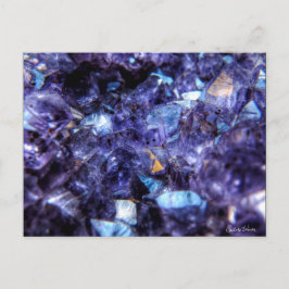 Amethyst Crystals Postkarte