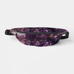 Amethyst Crystals Throw Kissen Bauchtasche