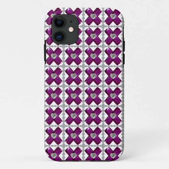 Amethyst Diamond Art, Lila Case-Mate iPhone Hülle (Rückseite)