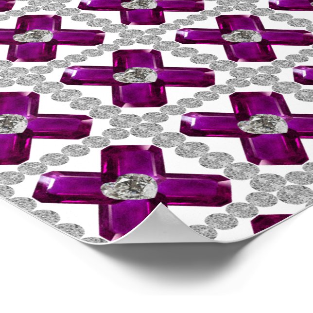 Amethyst Diamond Art, Lila Poster (Ecke)