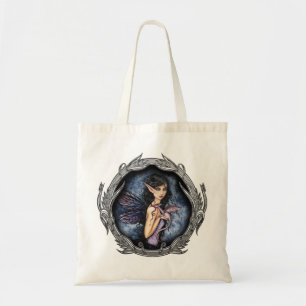 Amethyst Dragon Fairy Art Tote Bag Tragetasche