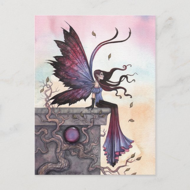 Amethyst Dream Fantasy Fairy Postcard Postkarte (Vorderseite)
