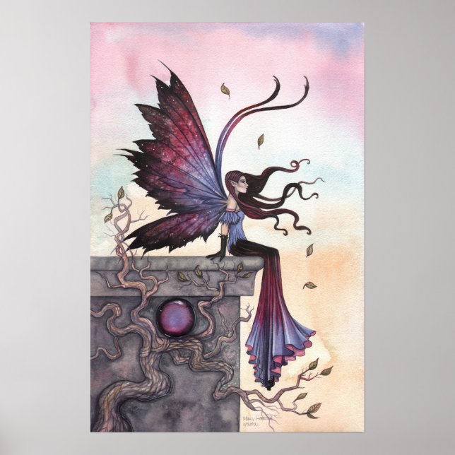 Amethyst Dream Gothic Fantasy Fairy Poster (Vorne)