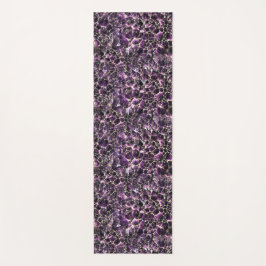 Amethyst Edelstein-Kristalldruck Yogamatte
