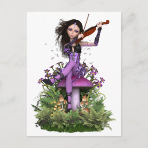 Amethyst Fairy ~ Sweet Melody Postkarte