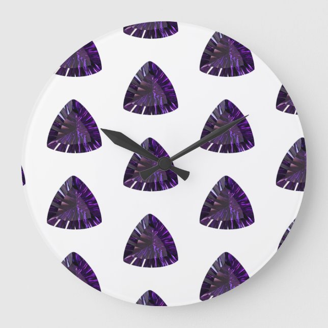 Amethyst, Februar Birthstone Lila große Uhr (Vorderseite)