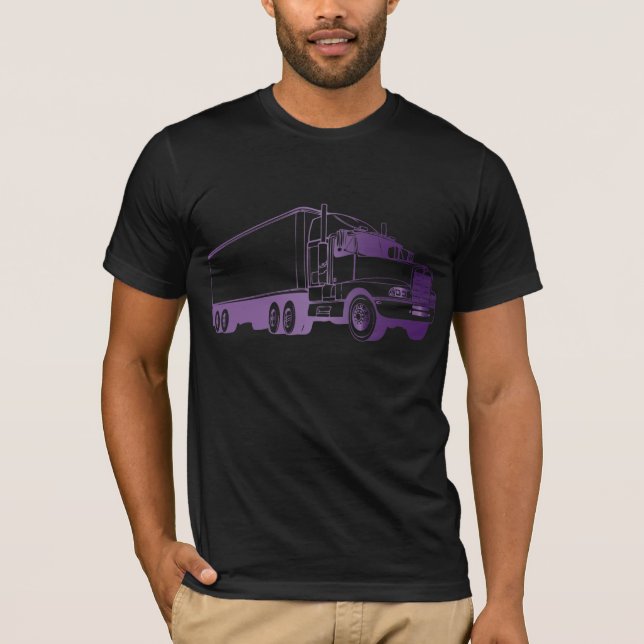 Amethyst Fernlastfahrer T-Shirt (Vorderseite)