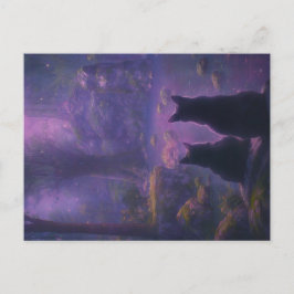 Amethyst Forest Feiertagspostkarte