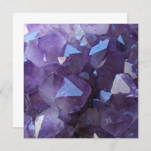 Amethyst Foto Blank Einladung