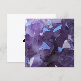 Amethyst-Foto-Karte Einladung