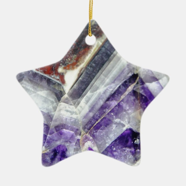 Amethyst Gebirgsquarz Keramikornament (Vorne)