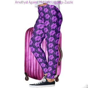 Amethyst gegen Mitternacht Leggings