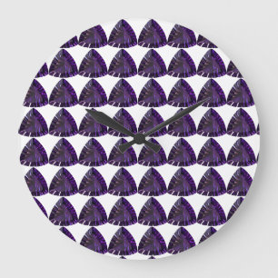 Amethyst Gemstone, Februar Birthstone, Lila Große Wanduhr