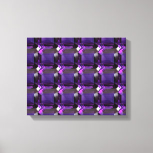 Amethyst Gemstone Lila Leinwanddruck