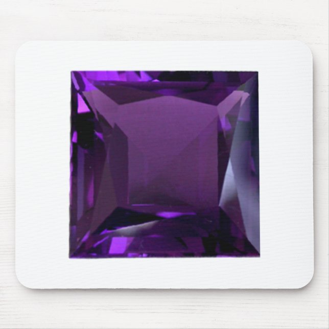 Amethyst Gemstone Lila Mousepad (Vorne)