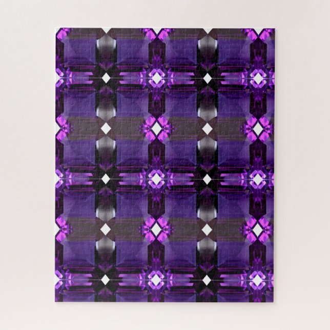 Amethyst Gemstone Lila Puzzle (Vertikal)