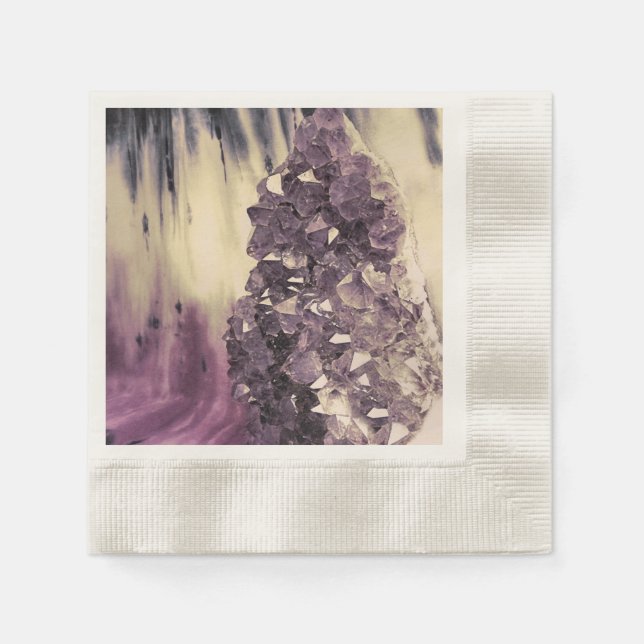 Amethyst Geode Serviette (Vorderseite)