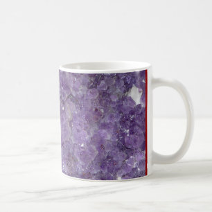 Amethyst Geode - violetter Kristalledelstein Kaffeetasse