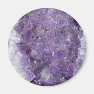 Amethyst Geode - violetter Kristalledelstein Magnet