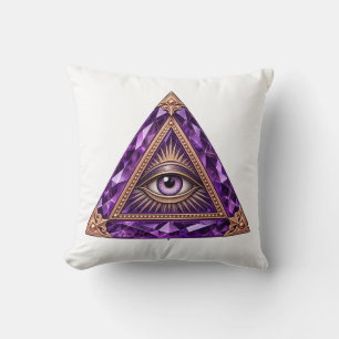 Amethyst-Gewölbe-Augen-Wurfkissen Kissen