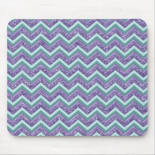 Amethyst Glaszickzack-Muster Mousepad
