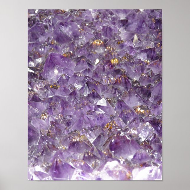 Amethyst Glitzern Poster (Vorne)