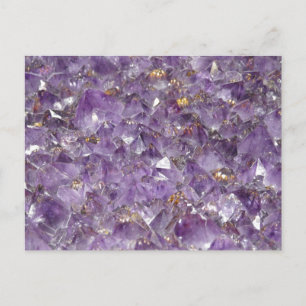 Amethyst Glitzern Postkarte