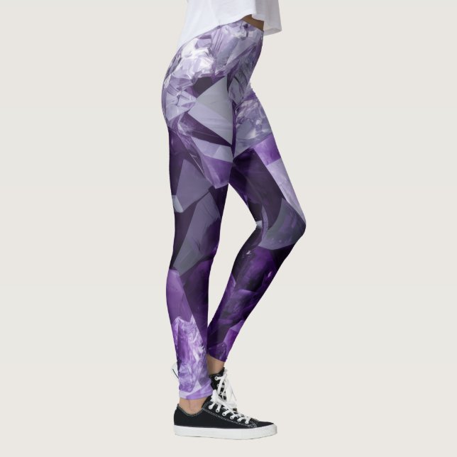 Amethyst Heil Kristallcluster Leggings (Rechts)