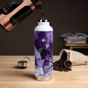 Amethyst Heil Kristallcluster Trinkflasche