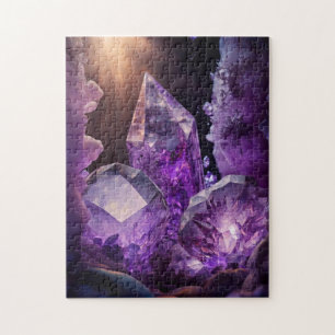 Amethyst Jewel Gemstones heilende Kristalle Puzzle