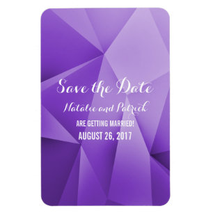 Amethyst Jewel Tones Save the Date Flexi Magnet