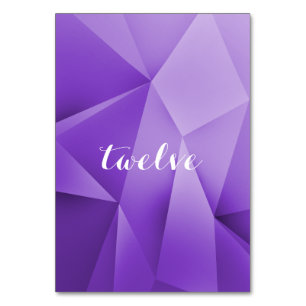 Amethyst Jewel Tones Tischnummer Card