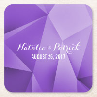 Amethyst Jewel Tones Wedding Paper Untersetzer