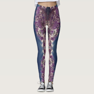 Amethyst Kaleidoskop-Leggings mit Mond-Phasen Leggings