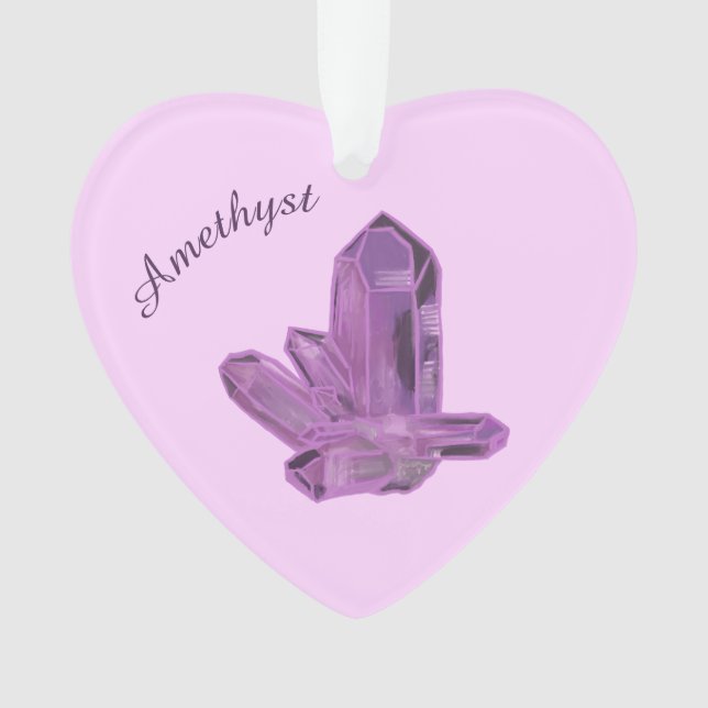 Amethyst-Kristall-Ornament – Schutz & Ruhe  Ornament (Vorderseite)