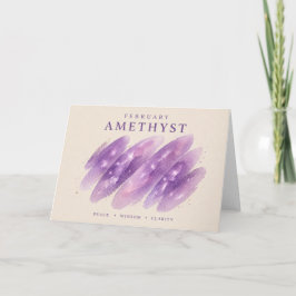 Amethyst-Kristall-Schwung Karte