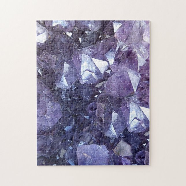 Amethyst Kristallgruppe Puzzle (Vertikal)